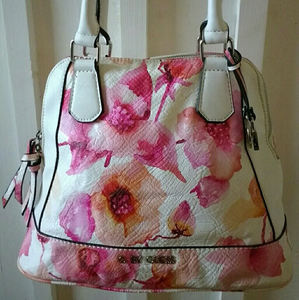 G by Guess watercolor floral handbag